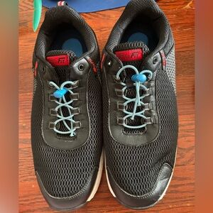 Bio Fit Black and Blue Men's Sneakers